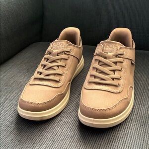 BOBS from Skechers Women's Tan Low-Top Lace-Up Sneakers